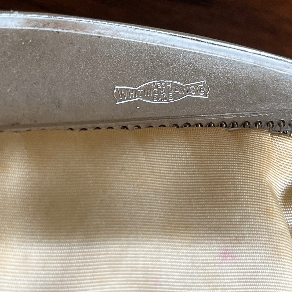 Vintage 1940s-1950s Whiting & Davis Mesh Silver Evening Bag - Picture 6 of 6